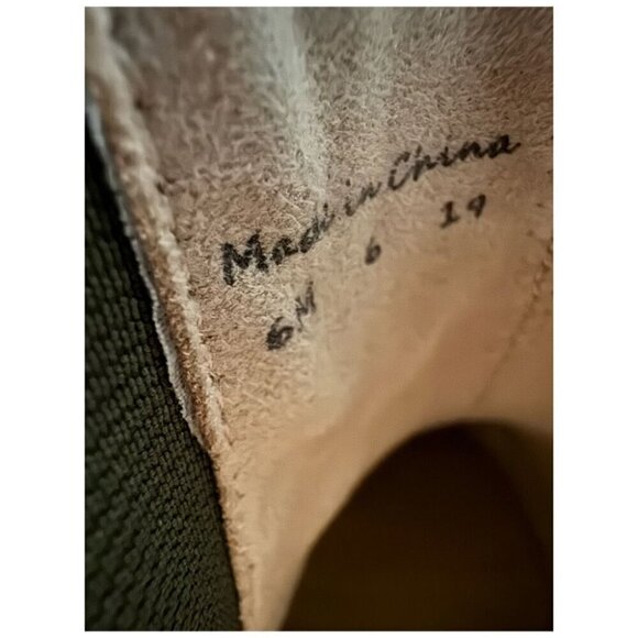 Jack Rogers NEW Green Suede Leather Booties Leather Strap Trim Women's Size 6 - Picture 10 of 11